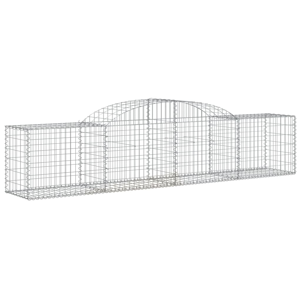 Gabionska košara s lukom 300 x 50 x 60/80 cm pocinčano željezo