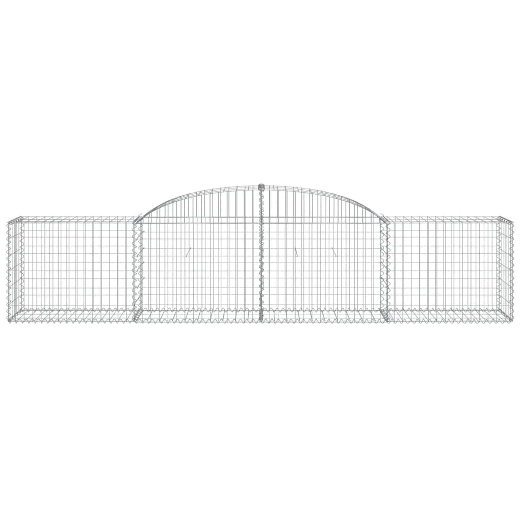 Gabionska košara s lukom 300 x 50 x 60/80 cm pocinčano željezo