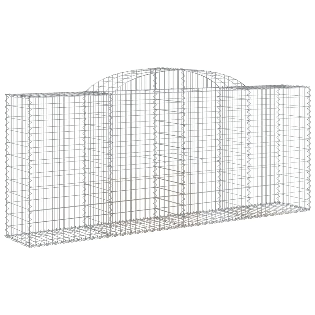 Gabionska košara s lukom 300x50x120/140 cm pocinčano željezo