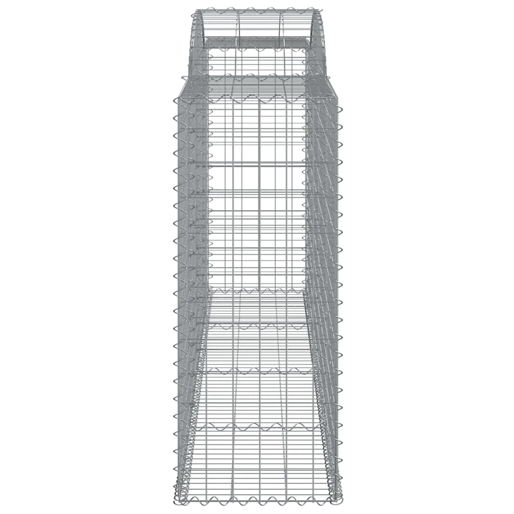 Gabionska košara s lukom 300x50x120/140 cm pocinčano željezo