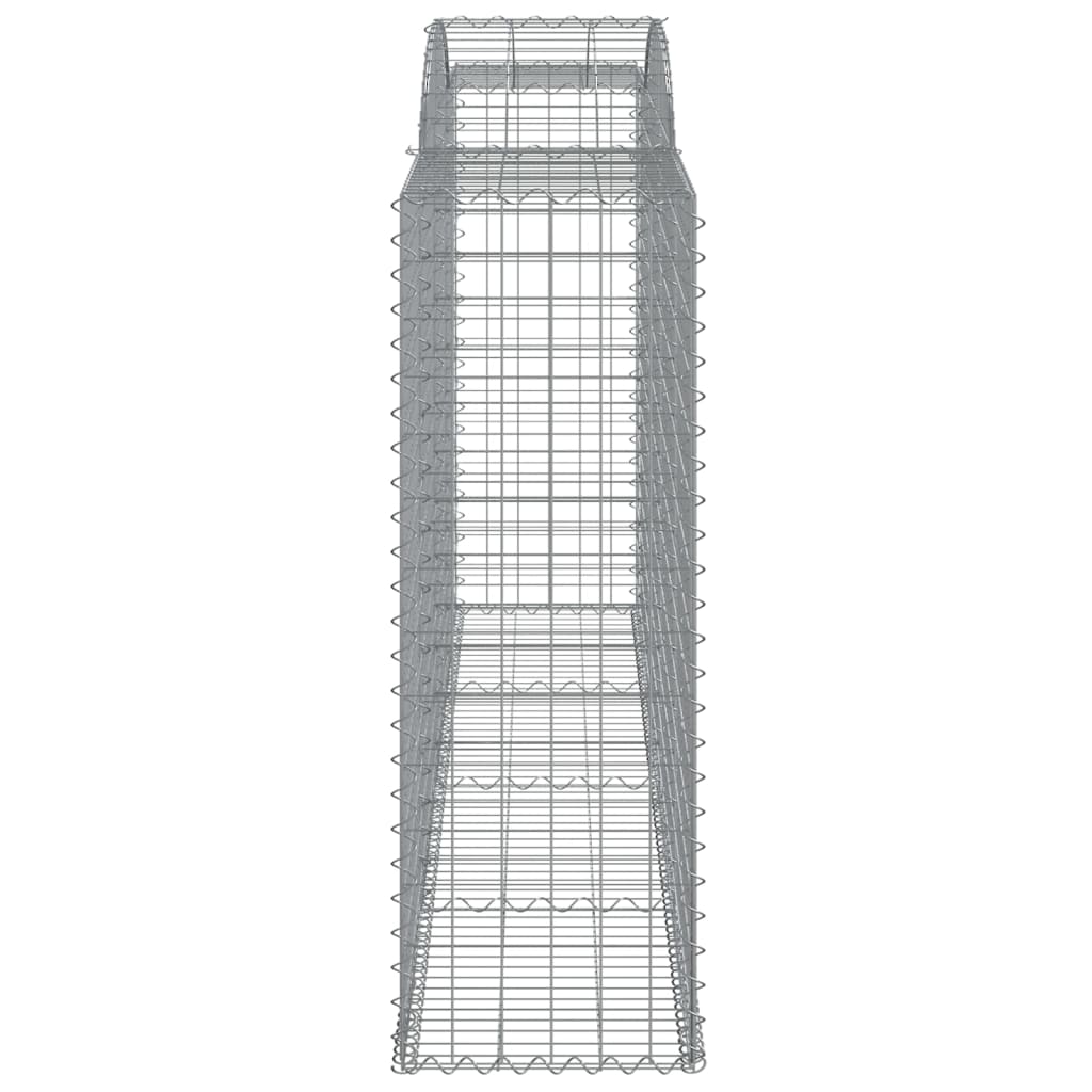 Gabionska košara s lukom 300x50x140/160 cm pocinčano željezo