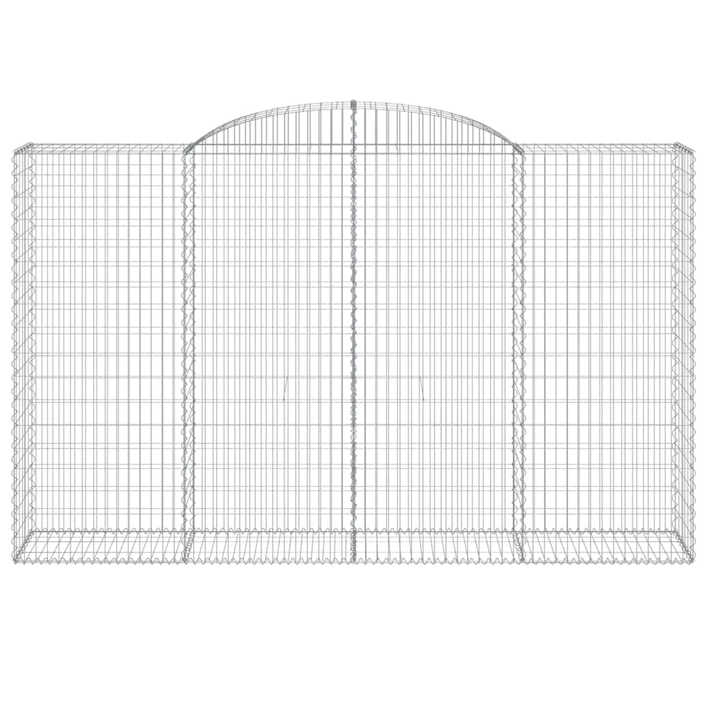 Gabionska košara s lukom 300x50x180/200 cm pocinčano željezo