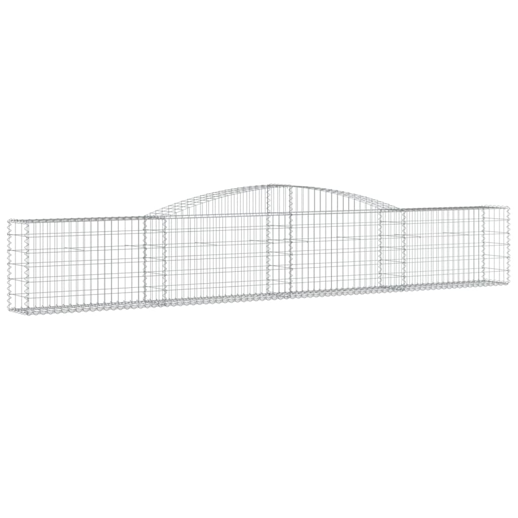 Gabionska košara s lukom 400x30x60/80 cm pocinčano željezo