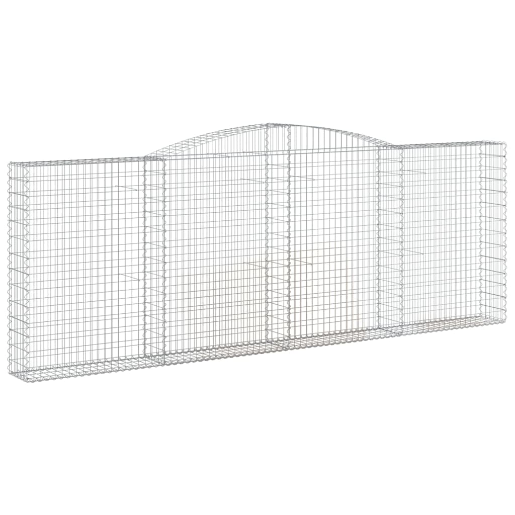 Gabionska košara s lukom 400x30x140/160 cm pocinčano željezo