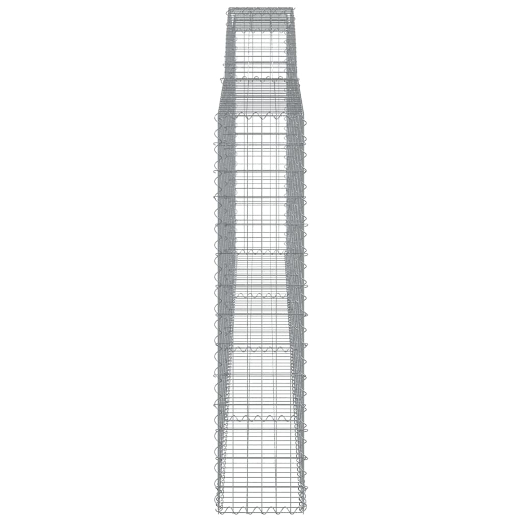 Gabionska košara s lukom 400x30x140/160 cm pocinčano željezo