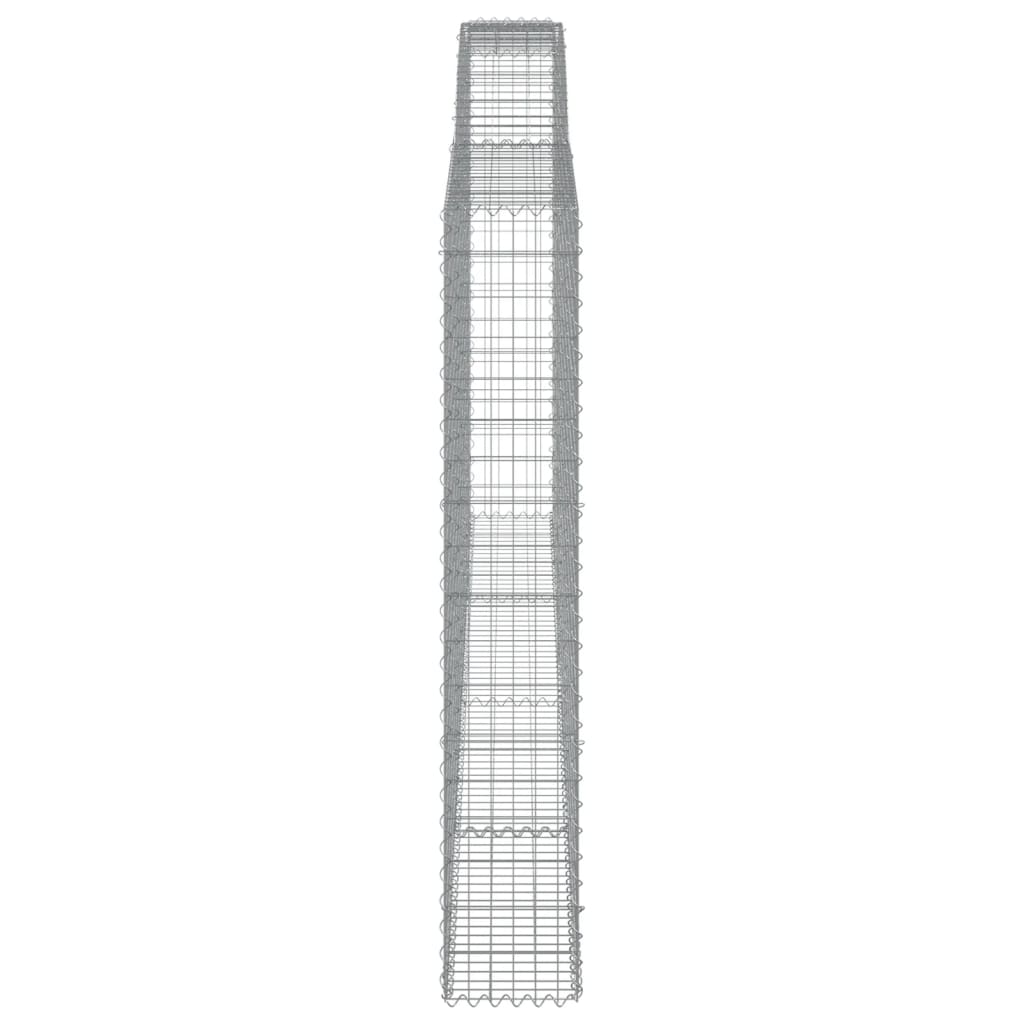 Gabionska košara s lukom 400x30x180/200 cm pocinčano željezo