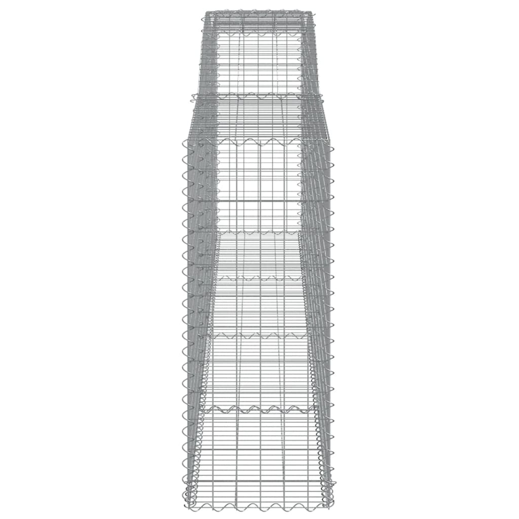 Gabionska košara s lukom 400x50x120/140 cm pocinčano željezo