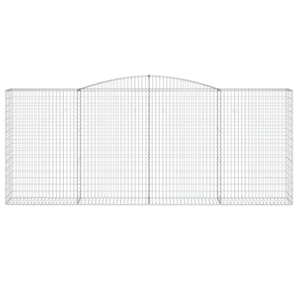 Gabionska košara s lukom 400x50x160/180 cm pocinčano željezo