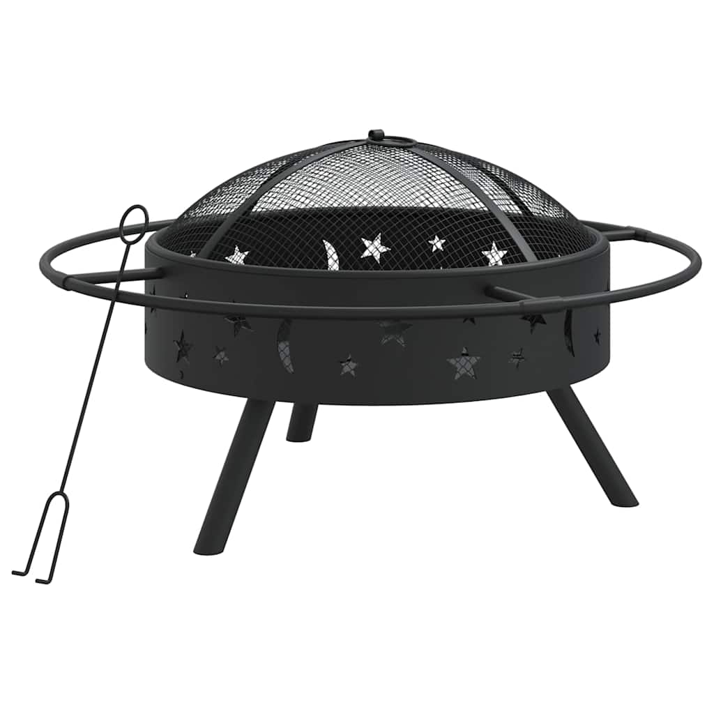 Posuda za vatru sa žaračem 70 cm XXL čelična