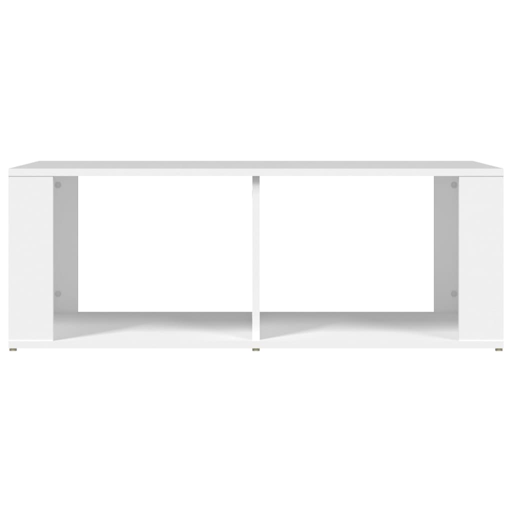 Stolić za kavu bijeli 100 x 50 x 36 cm od konstruiranog drva