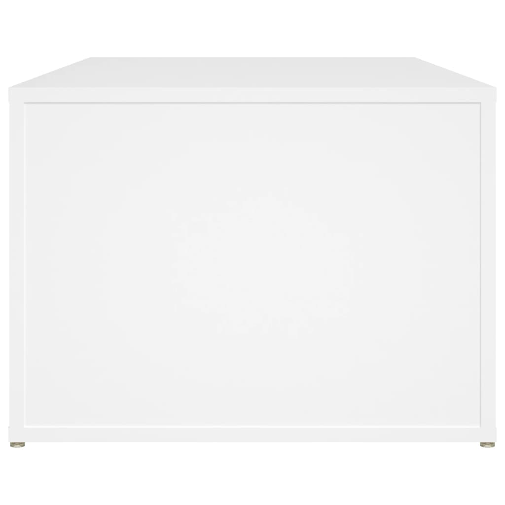 Stolić za kavu bijeli 100 x 50 x 36 cm od konstruiranog drva