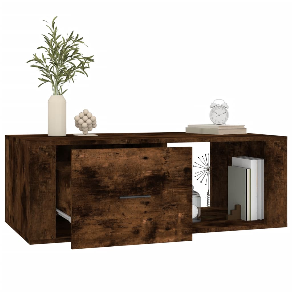 Stolić za kavu boja hrasta 100x50,5x35 cm konstruirano drvo