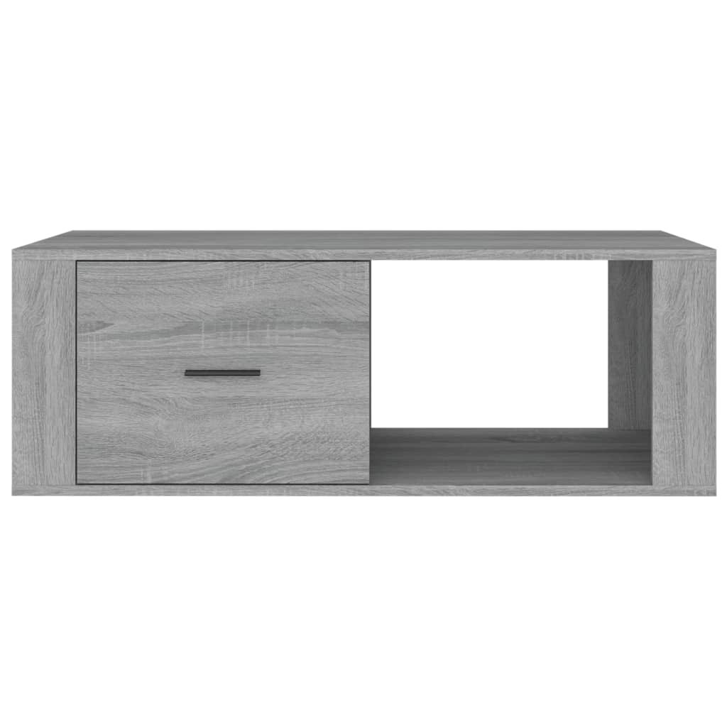 Stolić za kavu sivog hrasta 100x50,5x35 cm konstruirano drvo