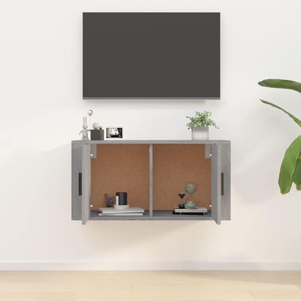 Zidni TV ormarić Boja sivog hrasta sonome 80x34,5x40 cm
