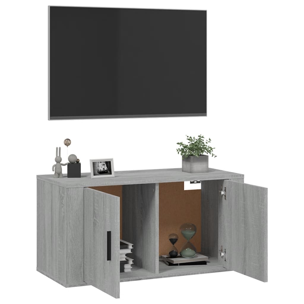 Zidni TV ormarić Boja sivog hrasta sonome 80x34,5x40 cm