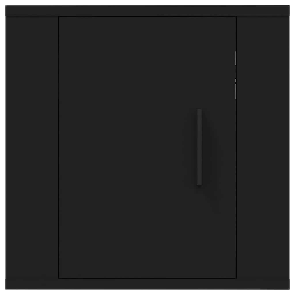 Zidni TV ormarić crni 40x34,5x40 cm