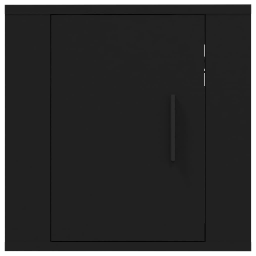 Zidni TV ormarići 2 kom Crna 40x34,5x40 cm