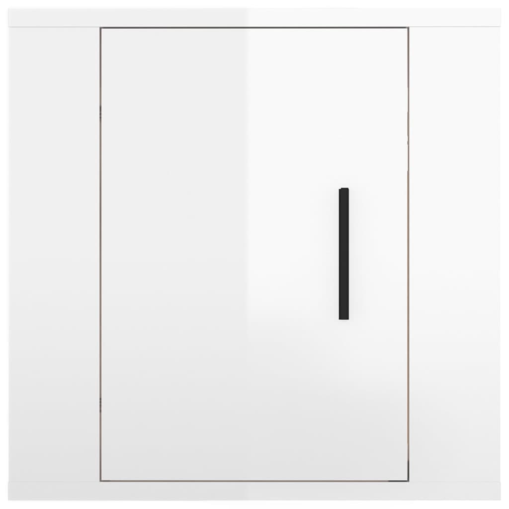 Zidni TV ormarići 2 kom visoki sjaj bijeli 40 x 34,5 x 40 cm