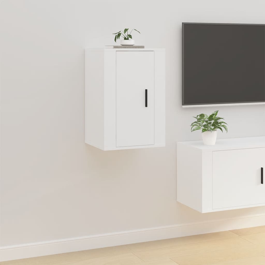 Zidni TV ormarići 2 kom bijeli 40x34,5x60 cm