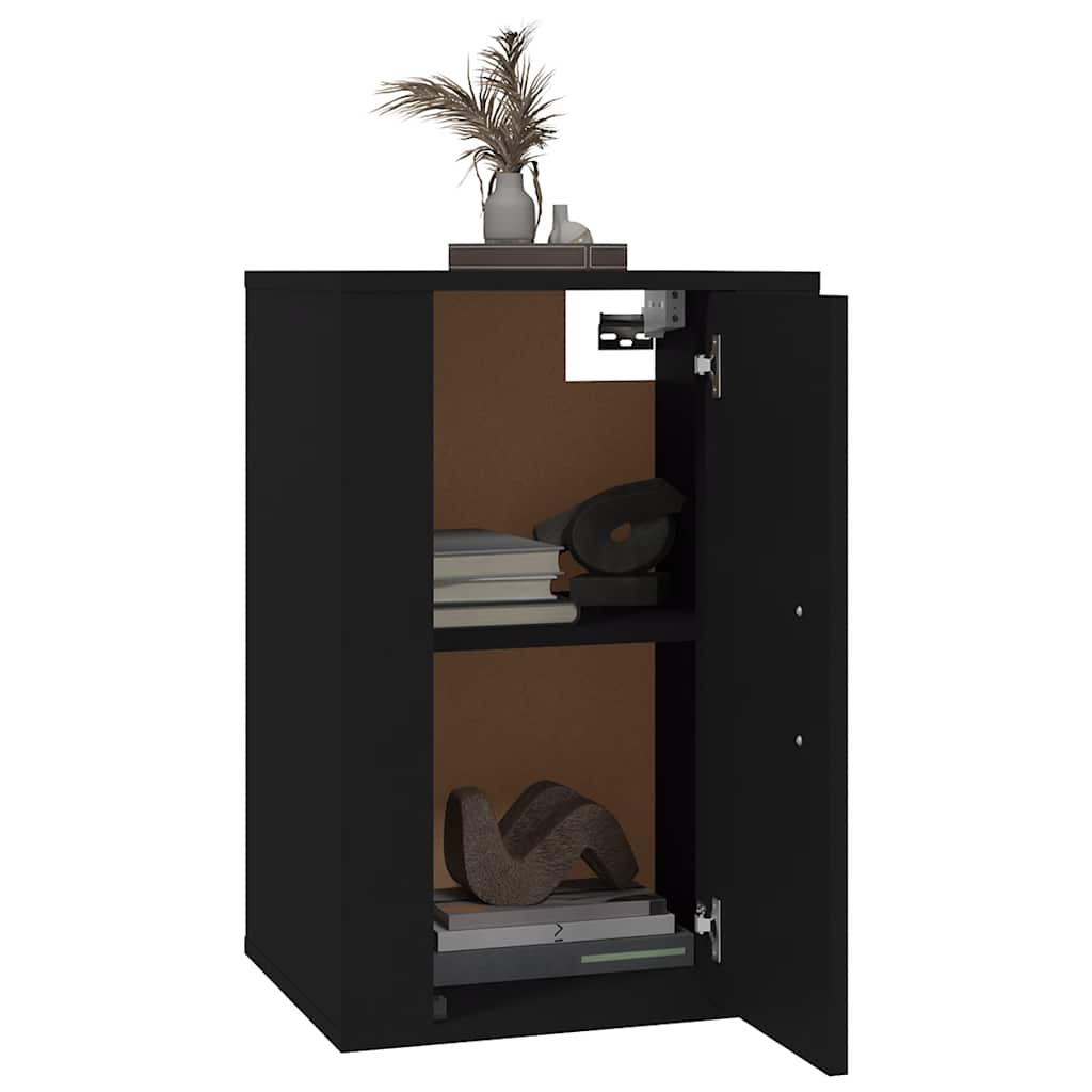 Zidni TV ormarići 2 kom crna 40 x 34,5 x 60 cm