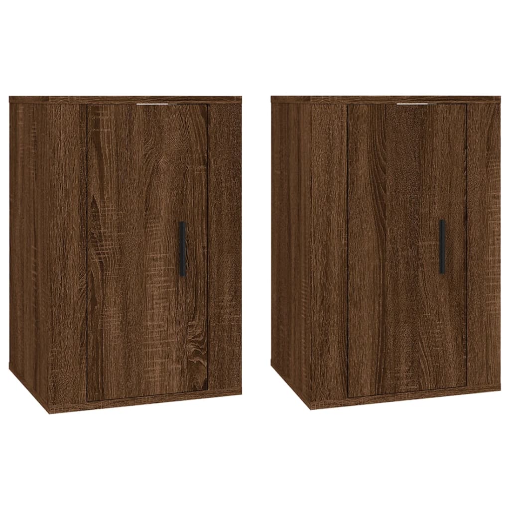 Zidni TV ormarići 2 kom boja smeđeg hrasta 40x34,5x60 cm