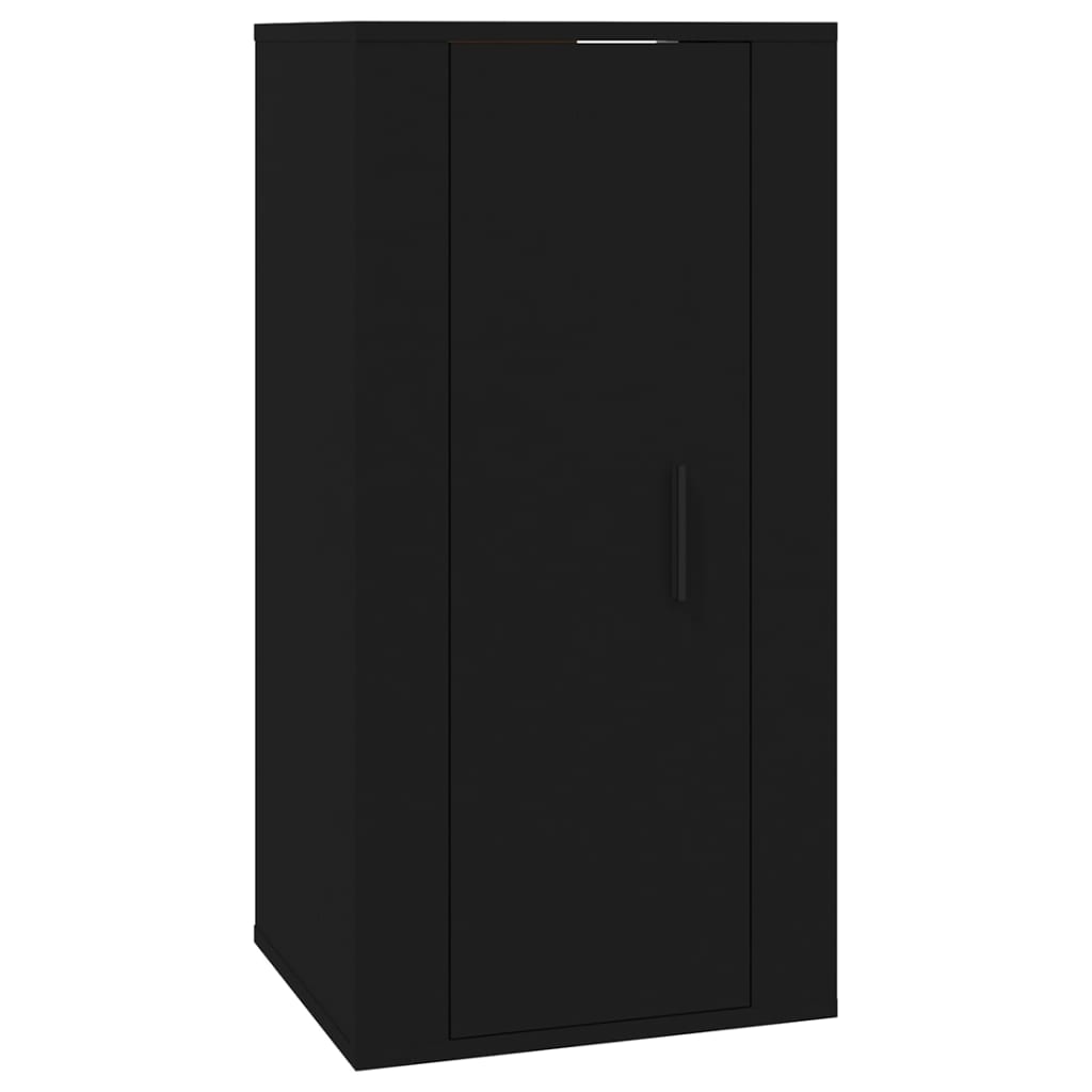 Zidni TV ormarić crna 40x34,5x80 cm