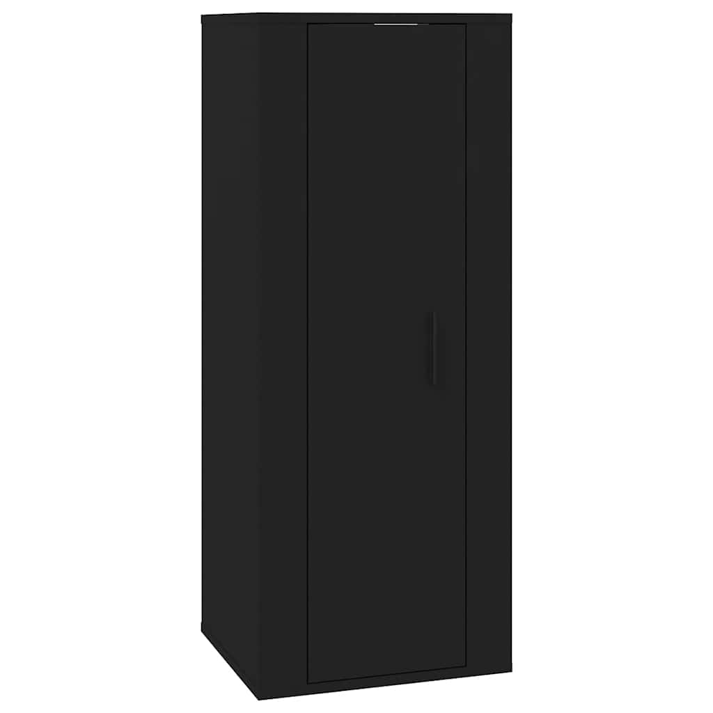 Zidni TV ormarić crni 40x34,5x100 cm