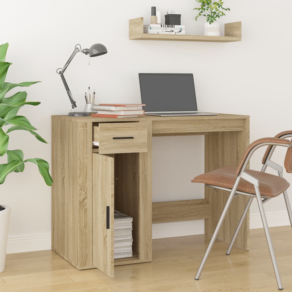 Radni stol boja hrasta sonome 100x49x75 cm konstruirano drvo