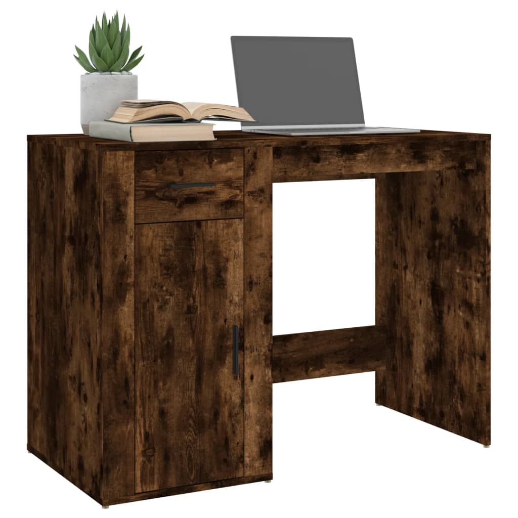 Radni stol boja dimljenog hrasta 100x49x75 cm konstruirano drvo