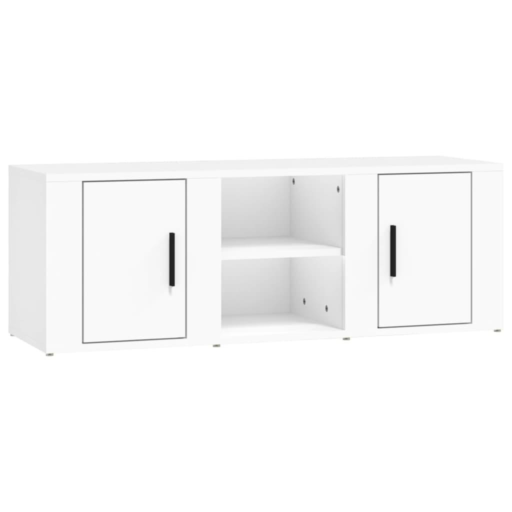 TV ormarić bijeli 100 x 31,5 x 35 cm od konstruiranog drva