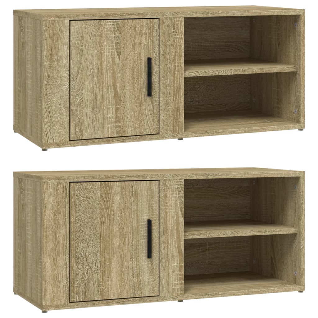 TV ormarići 2 kom boja hrasta sonome 80 x 31,5 x 36 cm drveni