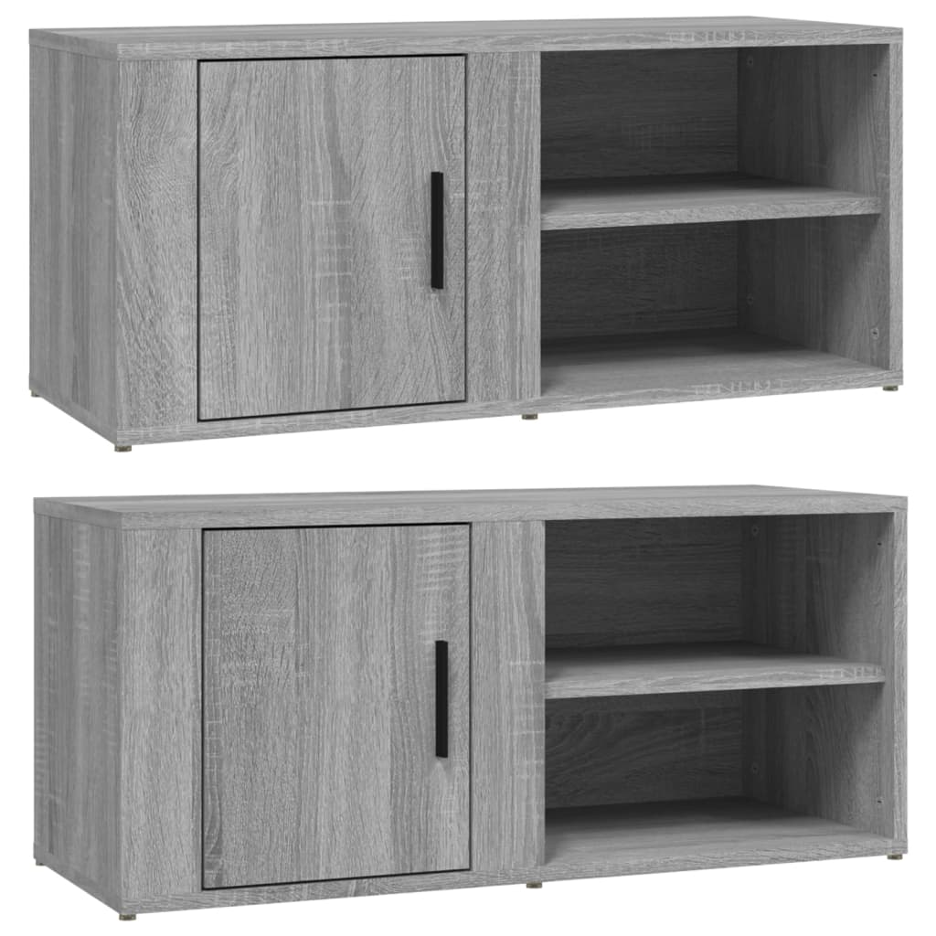 TV ormarići 2 kom boja sivog hrasta sonome 80x31,5x36 cm drveni