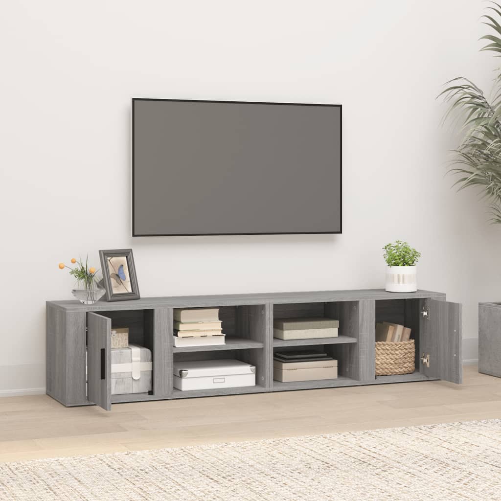 TV ormarići 2 kom boja sivog hrasta sonome 80x31,5x36 cm drveni