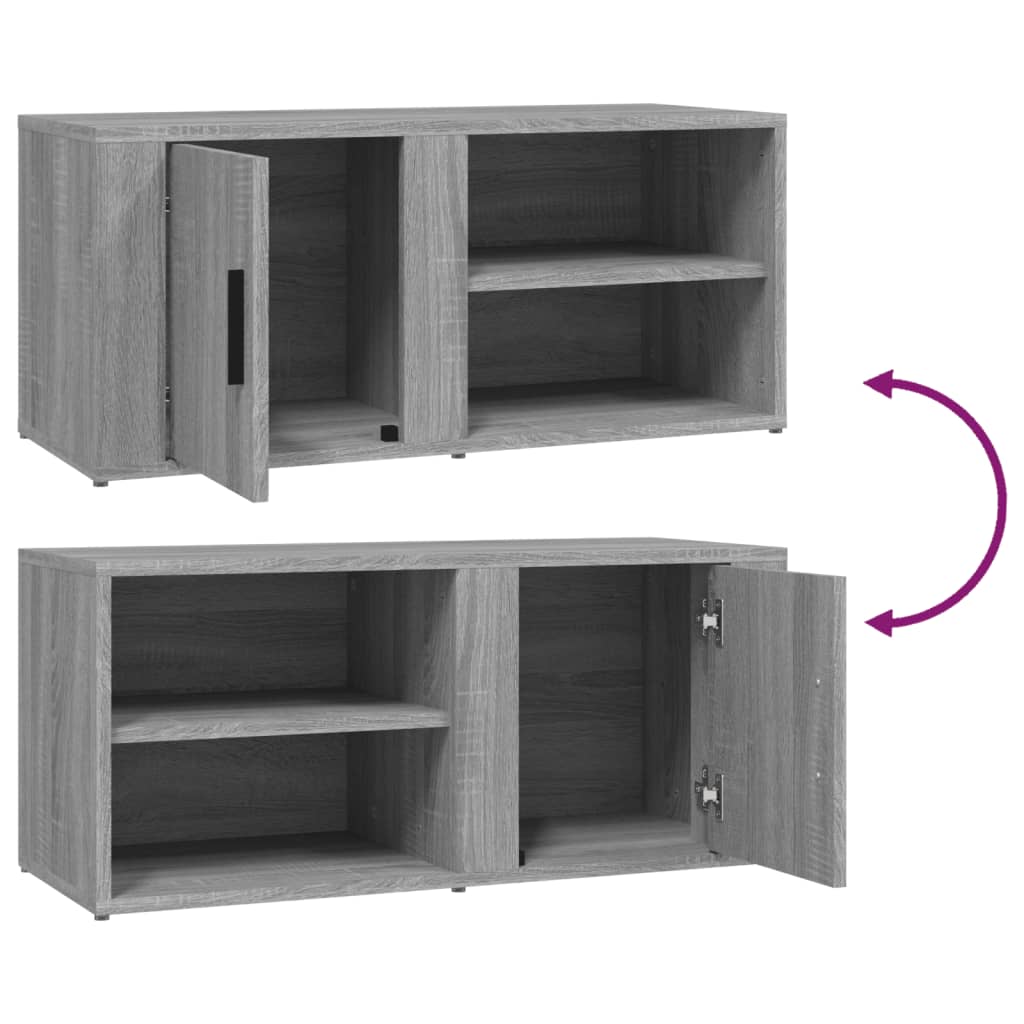 TV ormarići 2 kom boja sivog hrasta sonome 80x31,5x36 cm drveni