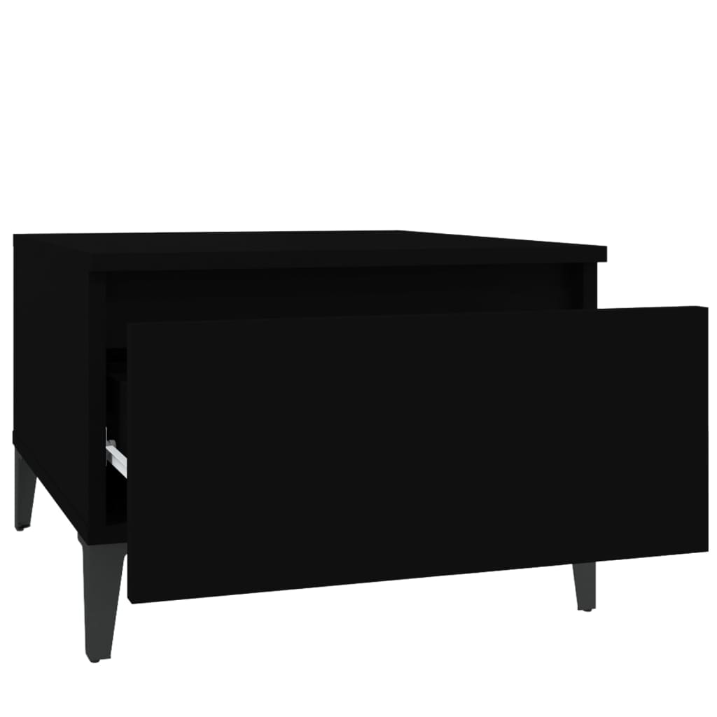 Bočni stolići 2 kom crni 50 x 46 x 35 cm od konstruiranog drva