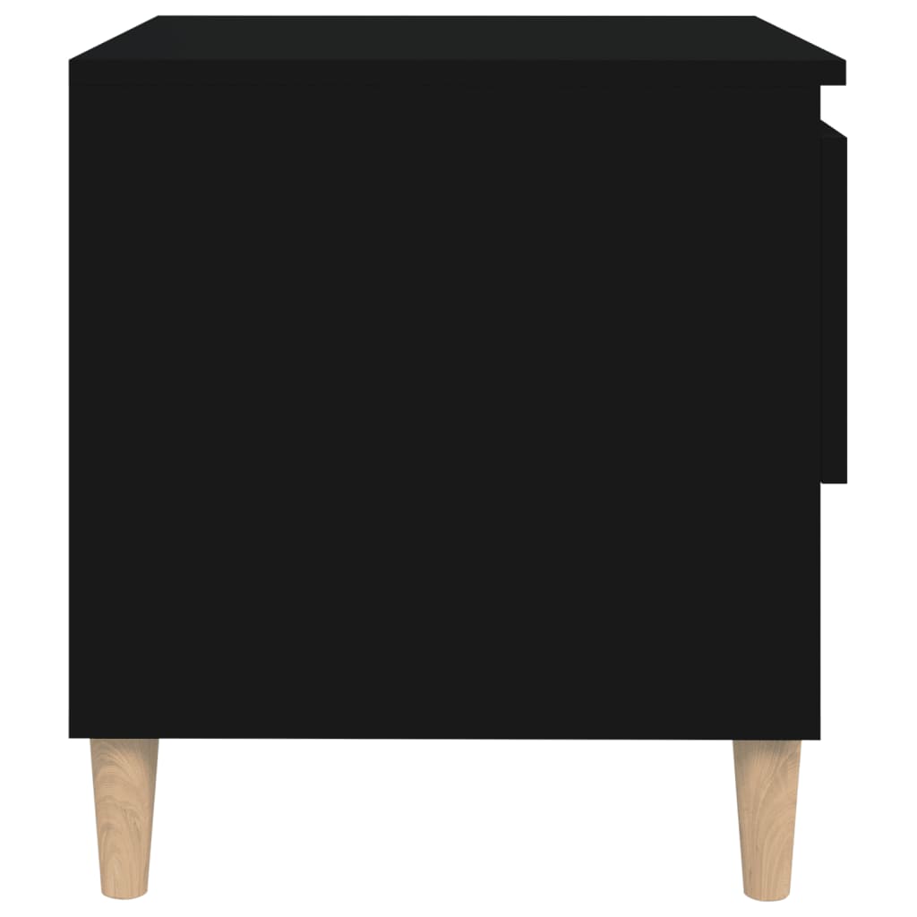 Noćni ormarići 2 kom crni 50 x 46 x 50 cm od konstruiranog drva
