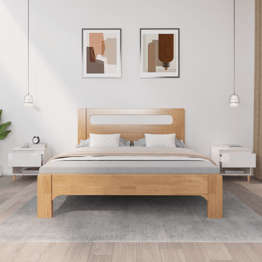 Noćni ormarići 2 kom sjajni bijeli 50x46x50cm konstruirano drvo