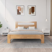 Noćni ormarići 2 kom sjajni bijeli 50x46x50cm konstruirano drvo
