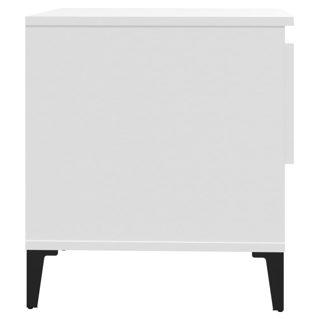 Bočni stolići 2 kom bijeli 50x46x50 cm od konstruiranog drva