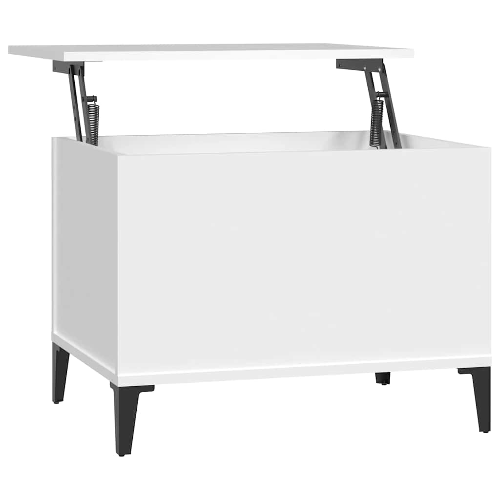 Stolić za kavu bijeli 60 x 44,5 x 45 cm od konstruiranog drva