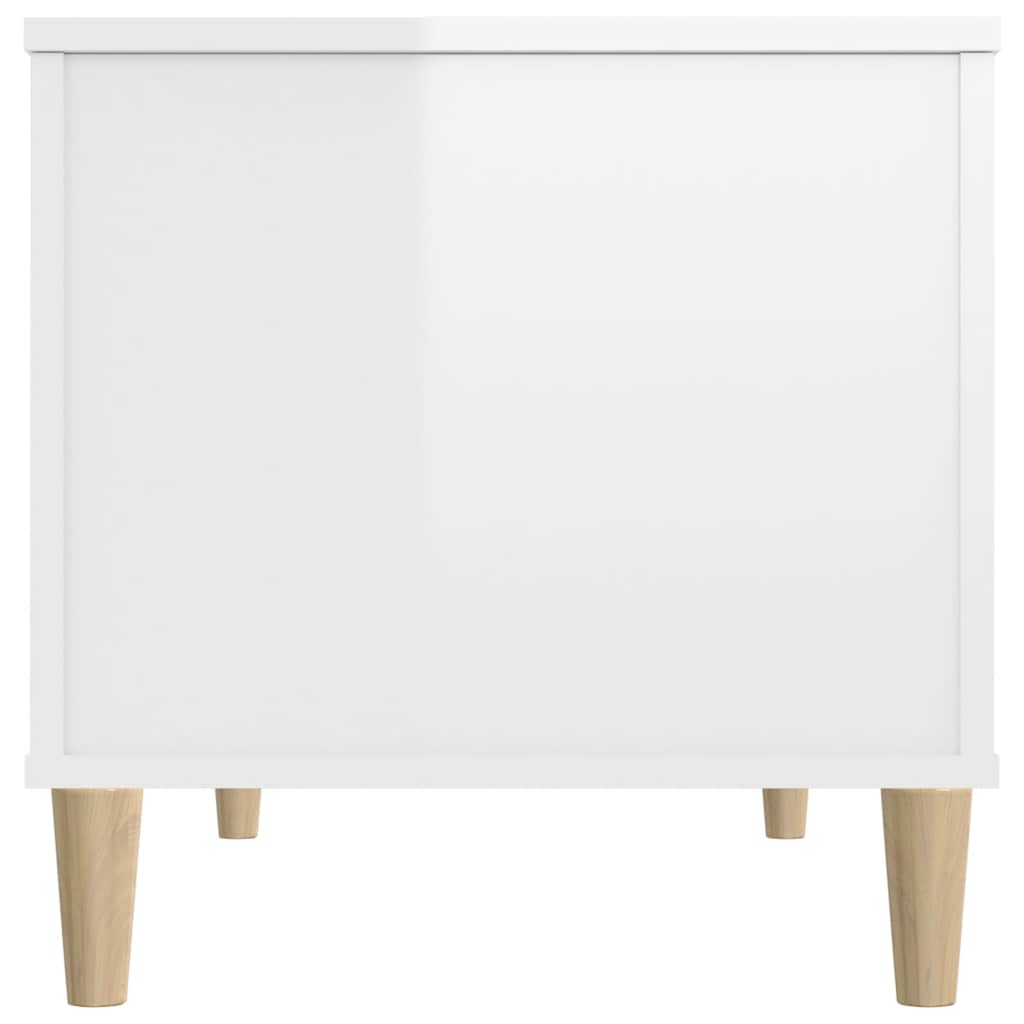 Stolić za kavu sjajni bijeli 90x44,5x45 cm konstruirano drvo
