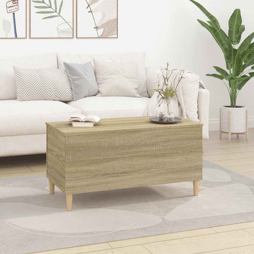 Stolić za kavu boja hrasta 90 x 44,5 x 45 cm konstruirano drvo