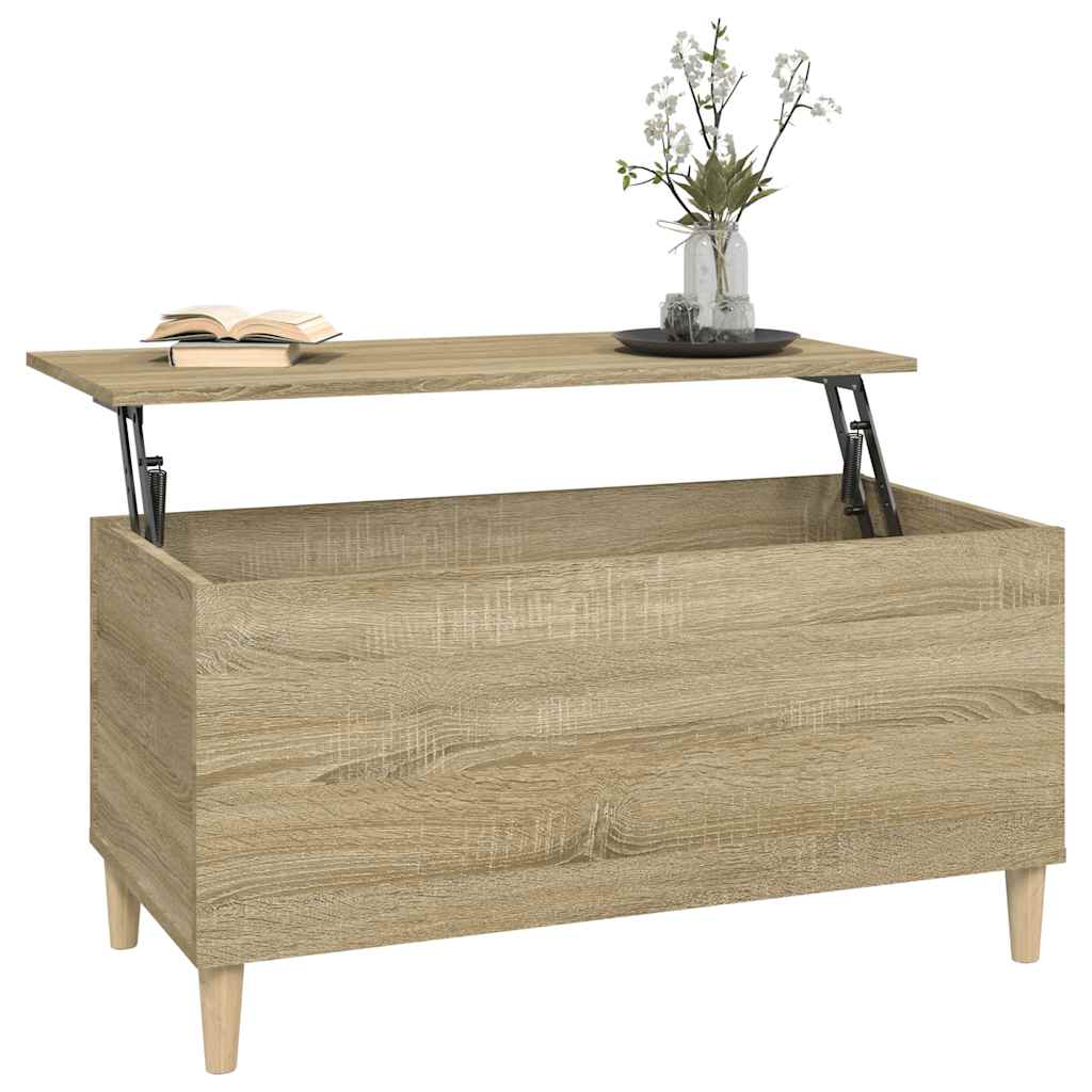 Stolić za kavu boja hrasta 90 x 44,5 x 45 cm konstruirano drvo