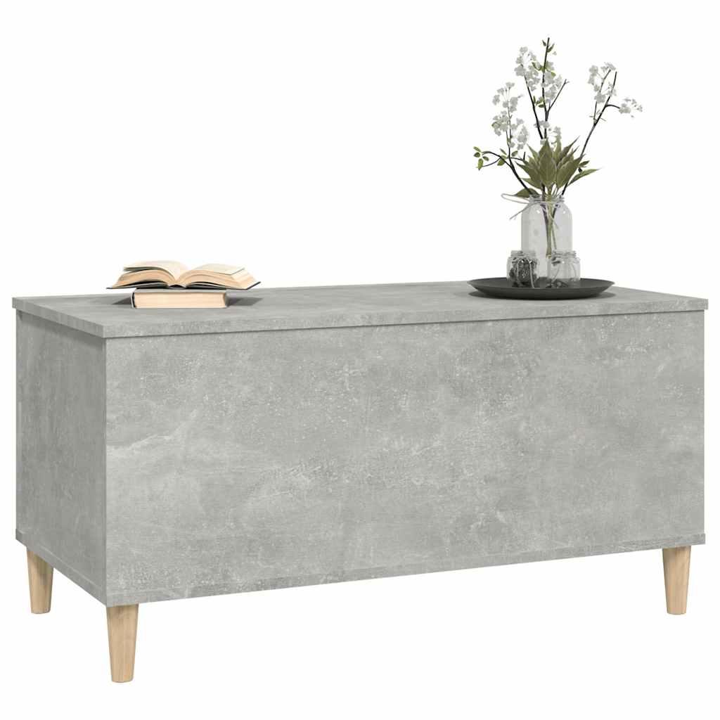 Stolić za kavu siva boja betona 90x44,5x45 cm konstruirano drvo