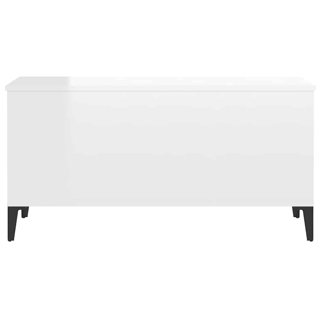 Stolić za kavu sjajni bijeli 90x44,5x45 cm konstruirano drvo