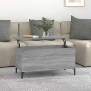 Stolić za kavu siva boja hrasta 90x44,5x45 cm konstruirano drvo