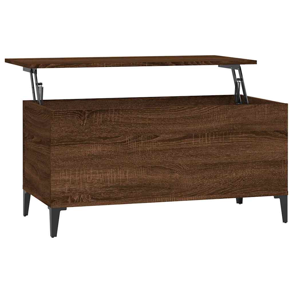 Stolić za kavu boja hrasta 90 x 44,5 x 45 cm konstruirano drvo