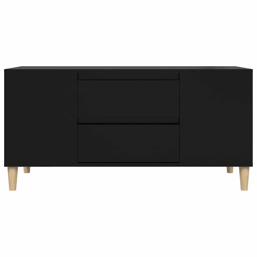 TV ormarić crni 102 x 44,5 x 50 cm od konstruiranog drva