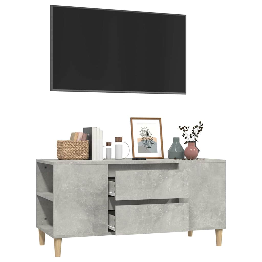 TV ormarić boja betona 102 x 44,5 x 50 cm od konstruiranog drva