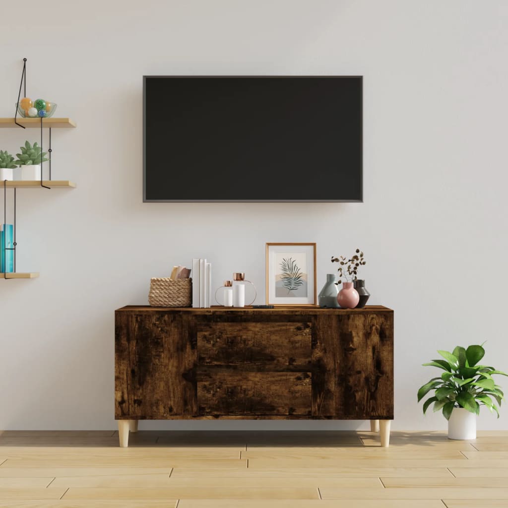 TV ormarić boja hrasta 102x44,5x50 cm konstruirano drvo